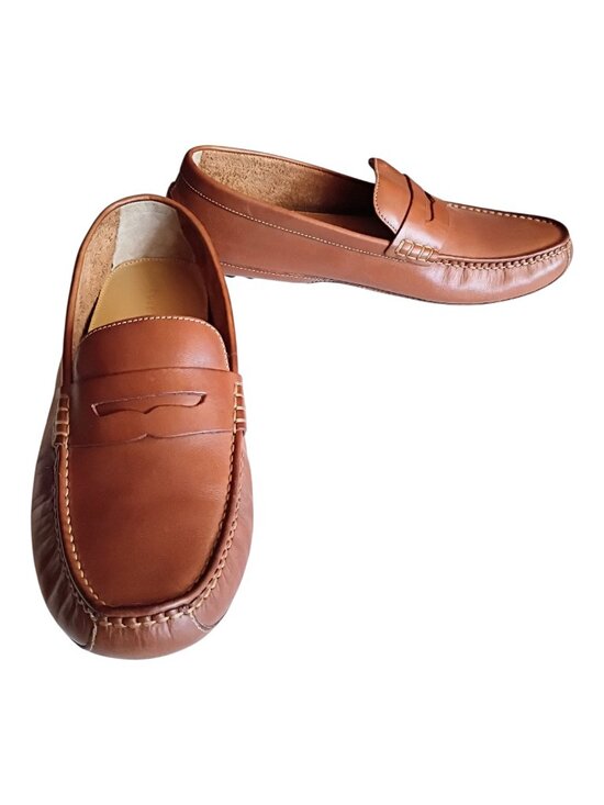 COLE HAAN Men\'s Grant Canoe Penny Loafer Driver Shoes Brown C13134 Sz 12M main image 6